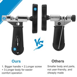 A AKRAF Upgrade Bike Chain Splitter with Chain Hook, Bicycle Chain Cutter Breaker Tool, Remove and Install Chain 7, 8, 9, 10 and Single Speed Chains