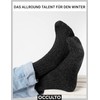 Occulto Men's Norwegian Socks Pack of 6 (Model: Finn), charcoal