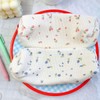HABUAETY Small Pencil Pouch Makeup Cute Floral Pen Bag Women