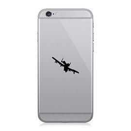 RDW Pair of A-10 Thunderbolt II Cell Phone Stickers Mobile Warthog Hog CAS USAF A10 - Black