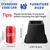 MixDora Bed Risers 4 Inch Heavy Duty Furniture Risers Square