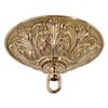 B&P Lamp® Heavy, Antique Style Polished Brass Canopy Kit, 5