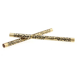 minkissy Waterproof Eyebrow Pencil 2pcs Set 12pcs Double Head Leopard Print Eyebrow Powder Eyeliner Pencil with Brush Waterproof Brow Pencil Iron Tube Unibrow Eyebrow Pencil Waterproof Eyebrow Pen