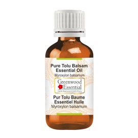 Greenwood Essential Tolu Balsam Essential Oil (Myroxylon balsamum) Pure | Viscous Texture | Rich Aroma | Unisex | All Skin Types |Natural Extract Steam Distilled 15ml (0.50 oz)