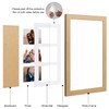 KSROECUD 8x14 Collage frame with 3 Openings 4X6 Pictures, Multiple