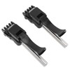 1Pair Black Badminton Stringing Clamp Tennis Flying Clamp Recket Starting