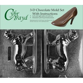Cybrtrayd Chocolate Candy Mold, Includes 3D Chocolate Molds Instructions and 2-Mold Kit, Dachshund