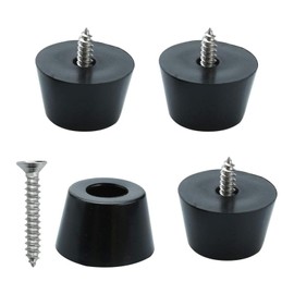4pcs Rubber Feet Bumper Furniture Table Amplifier Speaker Cabinet Floor Protector Desk Printer Leg Pads with Screws, D24x20xH15mm. 4pcs rubber feet bumper furniture