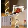 ELINKUME Spiral LED Table Lamp with Remote Control, Three Color