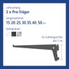 Element System 18133-00007 PRO-Träger Shelf Brackets 1 Row / Pack
