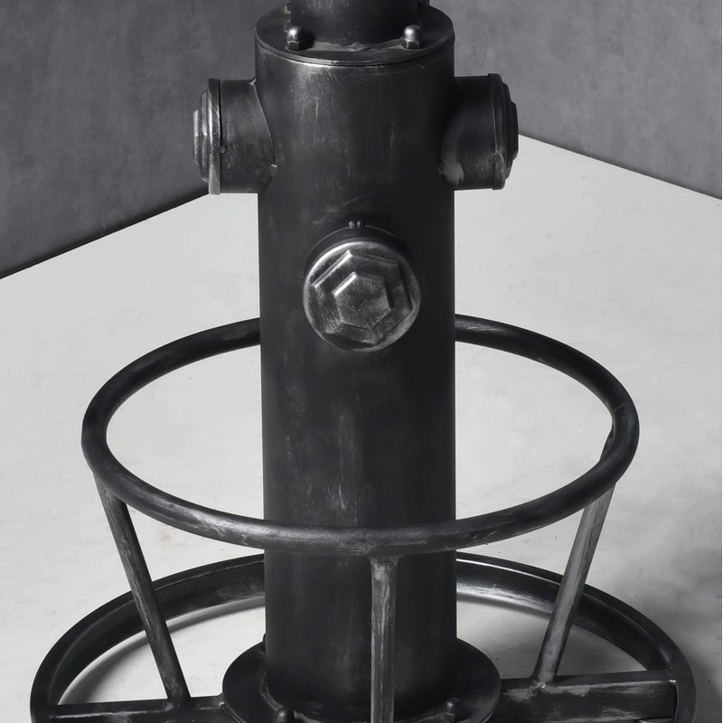 Topower Industrial Bar Table 38.58-48.43" Adjustable Pub Table Kitchen Dining