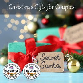 Easter Basket Stuffers, Couple Gifts for Christmas, Double-Sided Food Decision for Hubby Wifey, White Elephant Gifts for Adults Funny Husband Wife Christmas Couples Gift Ideas