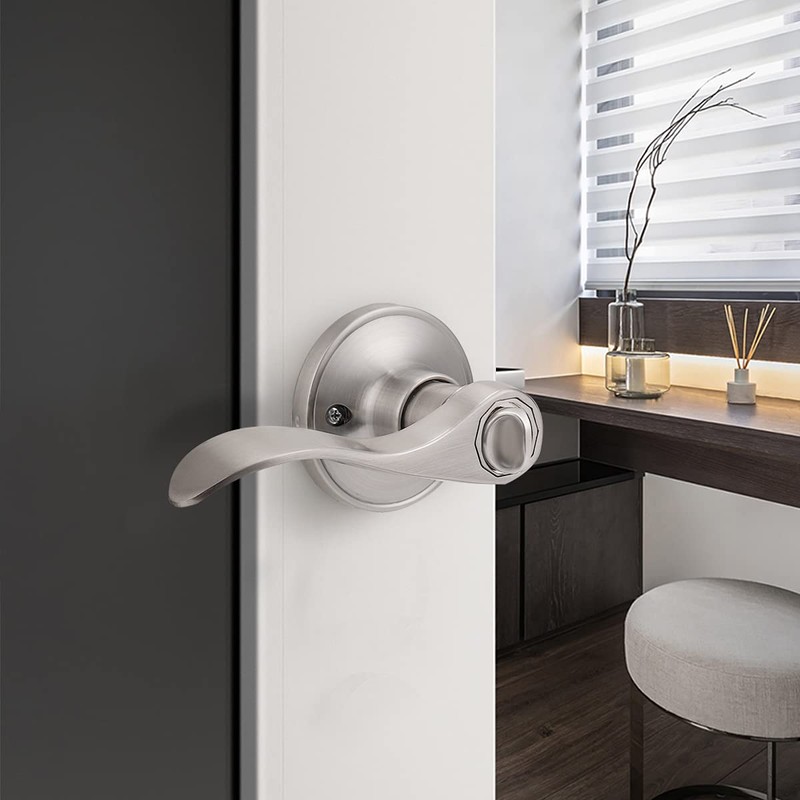 Gobrico 6 Pack Satin Nickel Keyed Alike Door Lever with