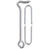 Hardware Essentials 851931 Hook Latch with Staples Zinc 6"