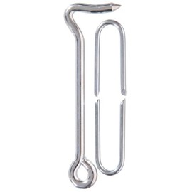 Hardware Essentials 851931 Hook Latch with Staples Zinc 6"