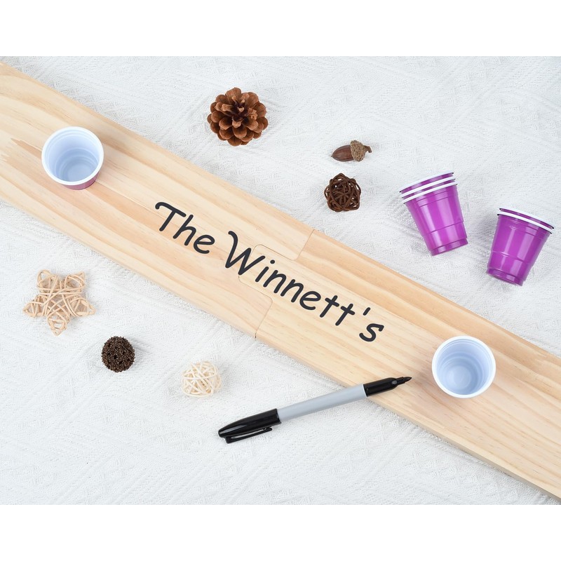 The Left Bridge 2/4 Person Shot Board, Shot Board for