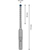 Bosch Professional 1x Expert SDS plus-7X Hammer Drill Bit (for