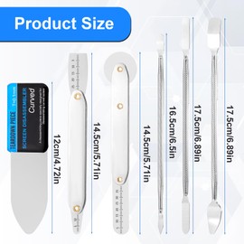 6 Pcs Spudger Pry Tool Kit Metal Spudger Opening Tool for Electronics Repair with Cell Phone Tablet Laptop Computer