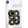 Dritz 7/16" Extra-Large, 10 Sets, Eyelets, Antique Brass Count