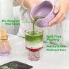 TEANAGOO Matcha Set 7-Piece Purple, with Ceramic Bowl (Chawan), Spout