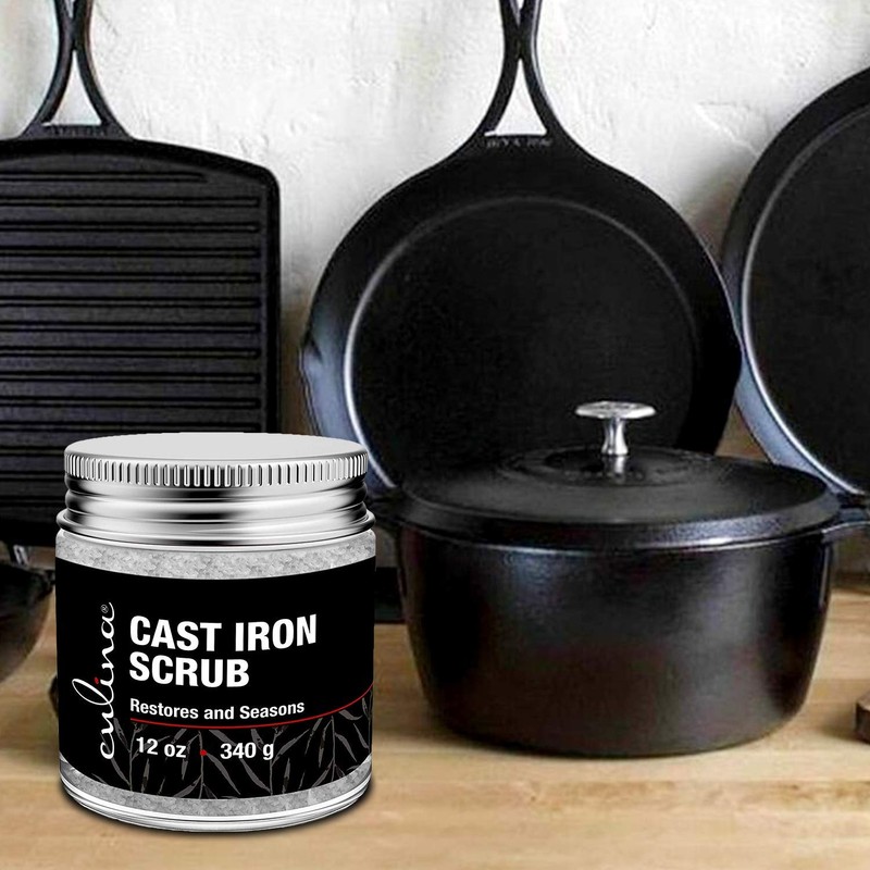 Culina Cast Iron Cleaning & Restoring Scrub | Removes Rust