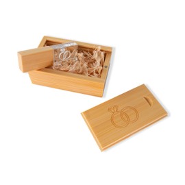 ZELEKTA Pendrive 64GB - USB Flash Drive 3.0 Premium - 64GB Wedding - External Glass Storage - USB Flash Drive