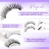Magnetic-Eyelashes 4 Pairs with Applicator, Reusable Natural Look Lashes Kit