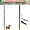 Qualirey 6 Pcs Metal Squirrel Baffle Squirrel Proof Spring for