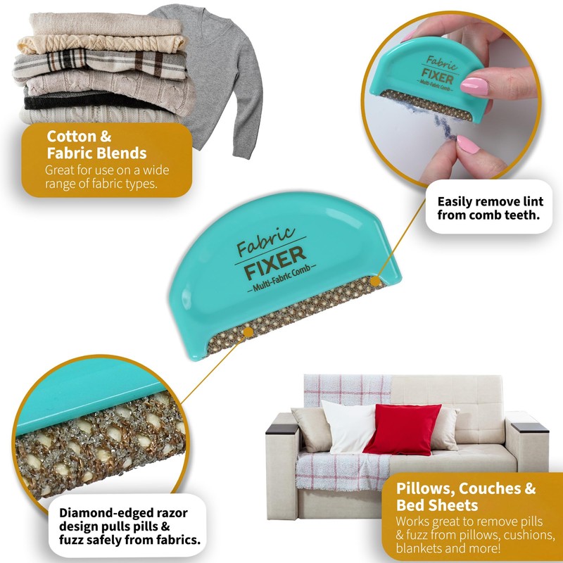 Cashmere & Multi-Fabric Sweater Comb & Pill Remover for Depilling