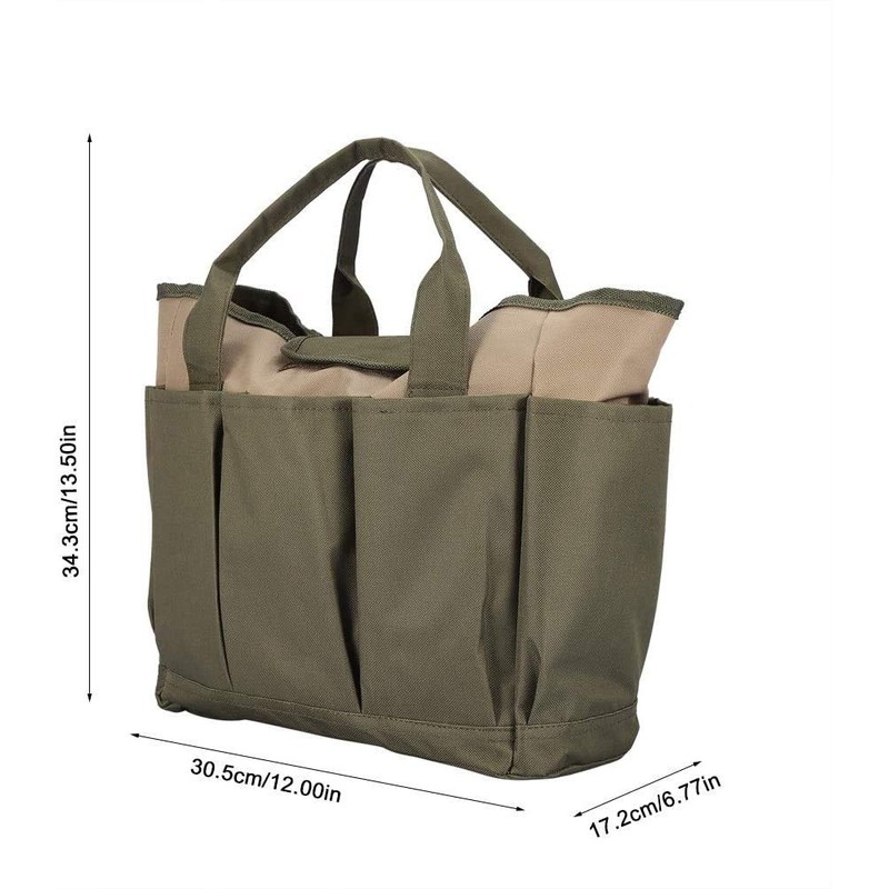 Namvo Garden Tool Kit, Large Garden Tote Bag with Multi