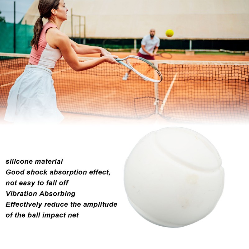 6 Pcs Tennis Racket Damper Silicone Shock Absorber Tennis Ball