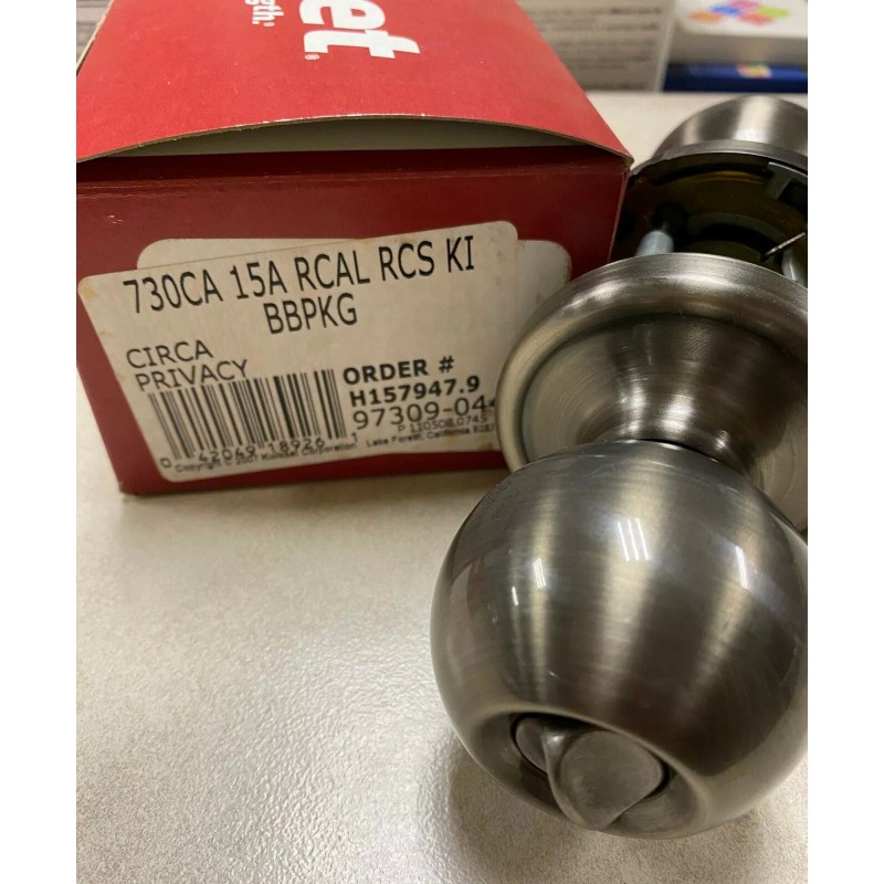 Kwikset 730CA RCAL Circa Privacy Knob in Antique Nickel