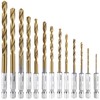 Bestgle 13 Piece Hex Shank Drill Bit Tip Set, Chamfer Hole