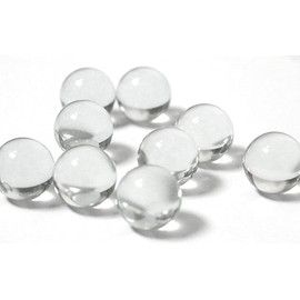 20 Pcs 10mm Clear Glass Marbles Solid Marble Beads Marbles Games Bouncing Ball Pinball Machine for Vase Fish Tank Filler Home Decor, Dice and Marble Games, Sports and Outdoor Play, Decorations