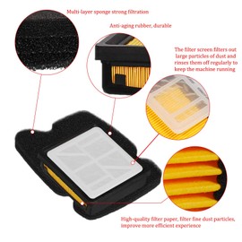 HIFROM 506 36 72-01 Air Pre Inner Filter Combo Kit Compatible with Husq-Varna Partner Concrete Cut Off Saw Power Cutter K750 K 750 506 36 72-02 506 36 71-01 5063671-03 (Pack of 3)