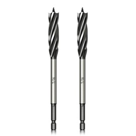 Anyinn Wood Drill Bit 7/16 in. x 6-1/2 in. x 2Pcs Auger Drill Bits for Wood with 1/4 Inch Quick Change Hex Shank