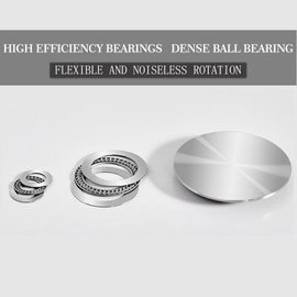 Glass Lazy Susan,31" Glass Lazy Susan for Dining Table Turntable Centerpiece with Swivel Assist System & Smooth Spin Round Tabletop Rotating Tray (31 inch)