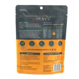 Jiminy's Cricket Protein Dog Treats, 5-6 Ounce Bag (Pumpkin, Carrot and Cricket) …