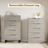 GarveeHome 5 Dresser for Bedroom, 50" Tall Dresser, Freestanding Vertical
