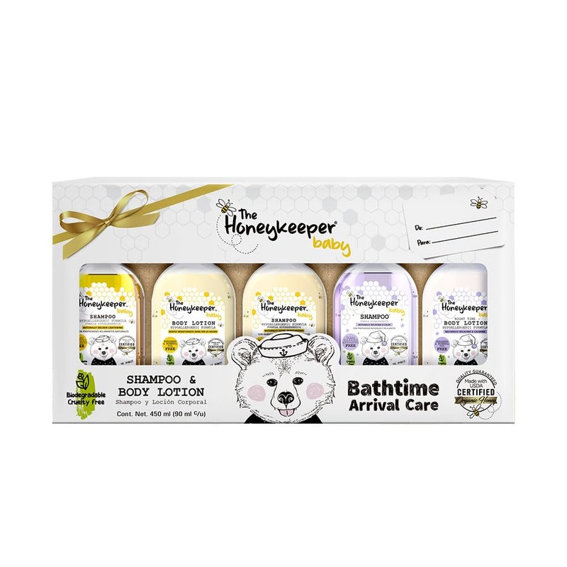 The Honeykeeper 5PACK BATHTIME ARRIVAL CARE BABY MIXTO 450ML