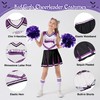 LOLANTA Girls Cheer Outfits Zombies Cheerleader Costumes Purple Skirts Set