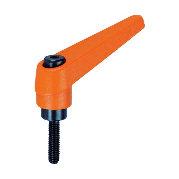 TRUSCO TCMR8-50 Clamp Lever Male Thread M8 Thread Length 1.9