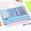 1Pcs A4 Mesh File Zip Bags, Folder Wallets Zipper Pouch