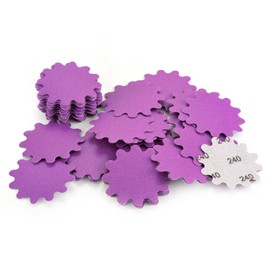 MAXMAN 2 Inch Sanding Discs 50Pcs, Wet Dry Hook and Loop Flex Edge Sanding Discs, 240 Grit Sandpaper, Wavy Sand Paper for Drill and Bowl Sanders, Drill Sanding Attachments, Edge Sanding Tools