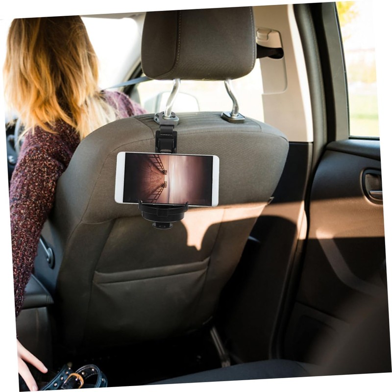 Parliky 2pcs Car Headrest Cup Holder Hooks for Backseat Durable