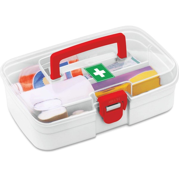 Milton First Aid Box, 1 Piece, White