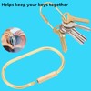 5-Pack Brass Key Rings - Gold Keychain with Screw Lock