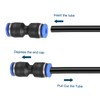 sourcing map Push to Connector Fitting, 4mm Tube OD Quick