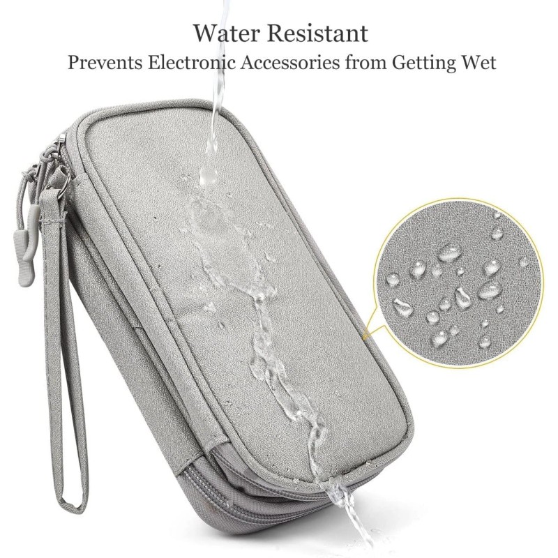 Caoodkdk Electronic Organizer Bag, Waterproof Portable Electronic Organizer Travel Acc...