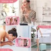 LOFOWN Initial Clear Makeup Bag Small Cosmetic Bag Travel Toiletry